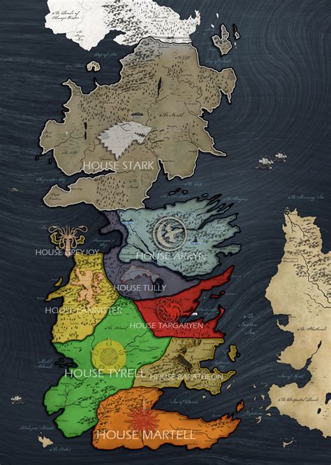 Westeros map | Cinema | Pinterest | Westeros map, Gaming and Valar ...