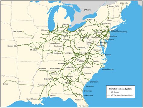 Norfolk Southern System Map | Companies I Love | Pinterest | Norfolk ...