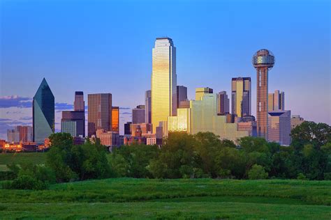 Dallas Texas City Skyline Panorama by Dszc