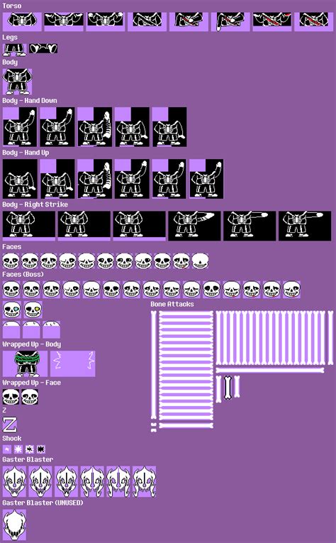 Papyrus Battle Sprite Sheet - By continuing to use this site, you are ...