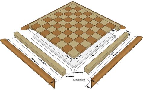 Chess Table Plans Woodworking : Woodworker's Journal Chess Set Plan ...