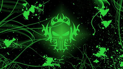 Green Skull Wallpapers - Wallpaper Cave