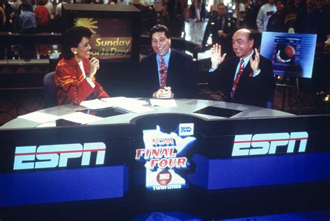 Robin Roberts, Jim Valvano and Dick Vitale - ESPN Front Row