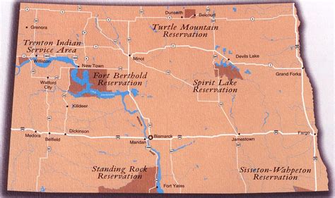 Map~Tribes In North Dakota | Spirit lake, Native american reservation ...