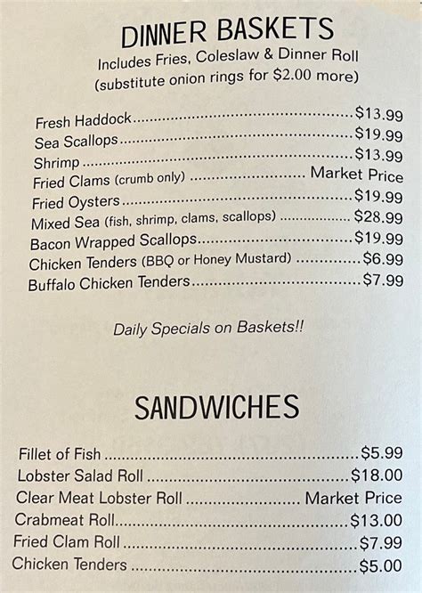 always fresh larochelle seafood menu 2023 pg1 - Lewiston & Auburn Maine ...