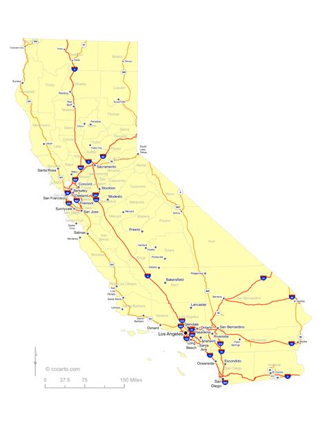 California's Roads - California's Interstates and Highways Map ...