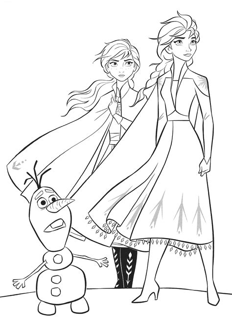 Frozen 2 Elsa and Anna coloring pages - YouLoveIt.com