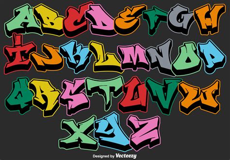 Letras De Graffiti Vectores, Iconos, Gráficos y Fondos para Descargar ...