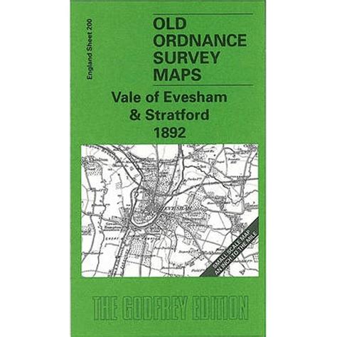 OLD ORDNANCE SURVEY MAP VALE OF EVESHAM STRATFORD 1892 BADSEY CHIPPING ...