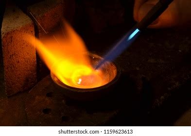 Melting Gold Crucible Stock Photo 1159623613 | Shutterstock