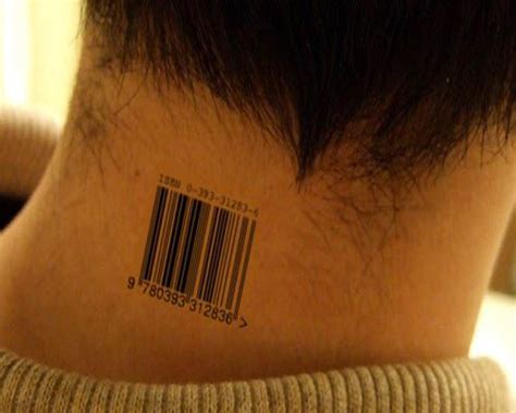 15 Best Barcode Tattoo Designs And Ideas! | Barcode tattoo, Neck tattoo ...