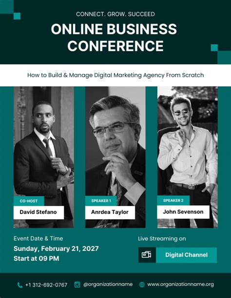 20+ Conference Flyer Ideas & Examples for Design Inspiration - Venngage