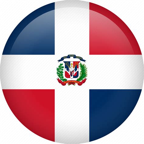 Circle, country, dominican republic, flag, nation, national icon ...