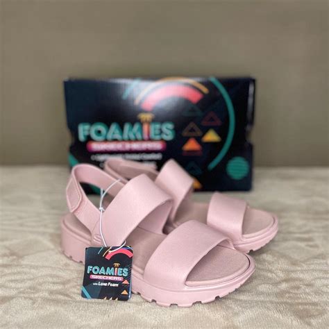 Skechers Foamies Blush, Women's Fashion, Footwear, Flats & Sandals on ...