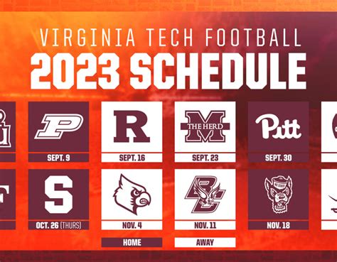 2023 Virginia Tech Hokies football schedule