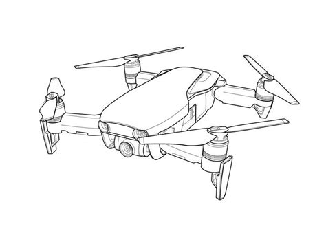 Drones Illustration | Drone drawing, Drone illustration, Drone sketch