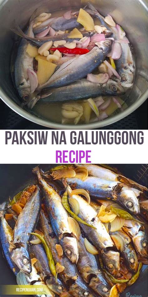 Paksiw na Galunggong Recipe is easy to cook you just need vinegar ...