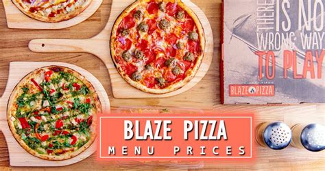 Blaze Pizza Menu Prices (Latest) - Build your Own Pizza at Low Cost