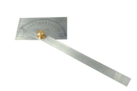 Stainless Steel Protractor With Brass Locknut. M0001 Free UK Postage ...