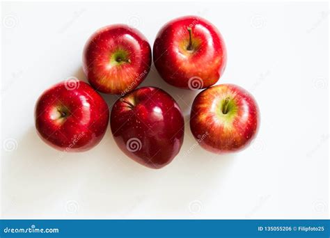 Five apples stock photo. Image of food, fruit, apples - 135055206