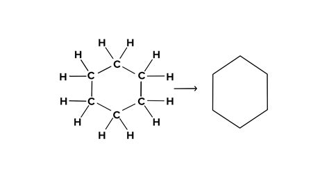 Draw the structure of benzene and cyclohexane.