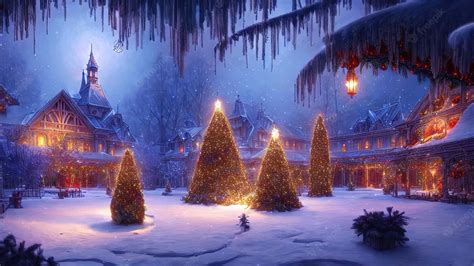 [100+] Christmas Village Backgrounds | Wallpapers.com