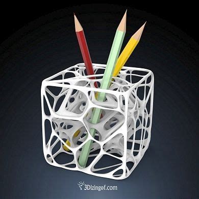 3D Printed Pencil Holder by Dizingof