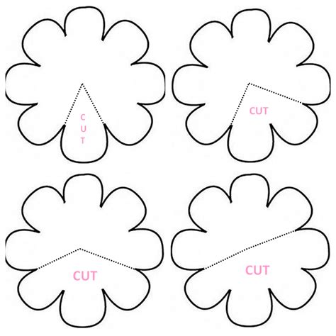 Flower Template Printable - Cliparts.co