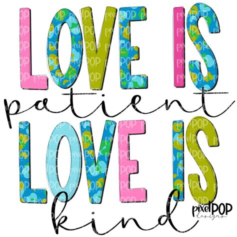 Love is Patient Leopard PNG | Love is Kind | Valentines Day Art | Bible ...