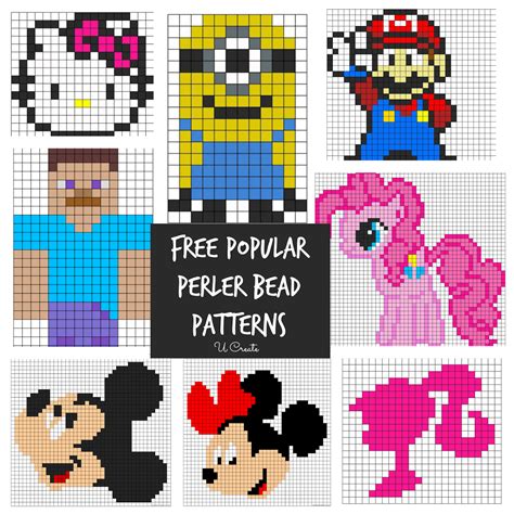 Free Perler Bead Patterns for Kids! - U Create