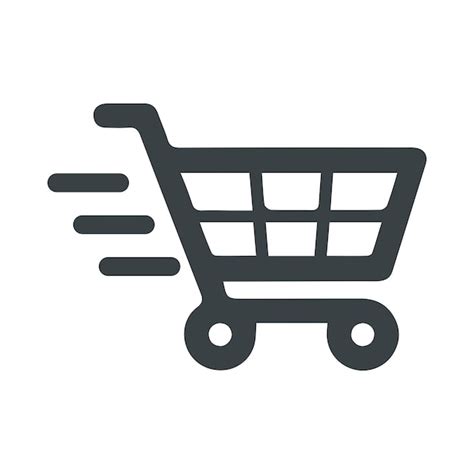 Premium Vector | Quick shopping cart icon