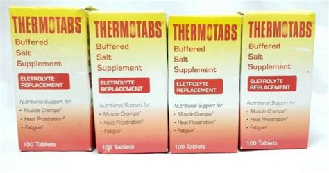 Thermotabs Salt Supplement Buffered Tablets 100 EA X 2 for sale online ...