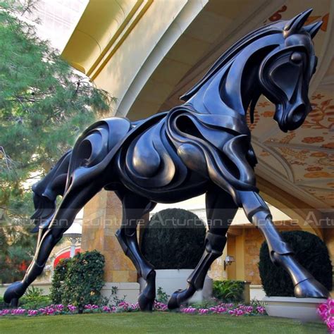 Abstract Horse Sculpture