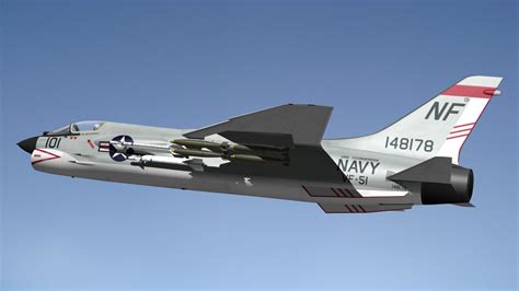 Vought crusader f8 model - TurboSquid 1495636