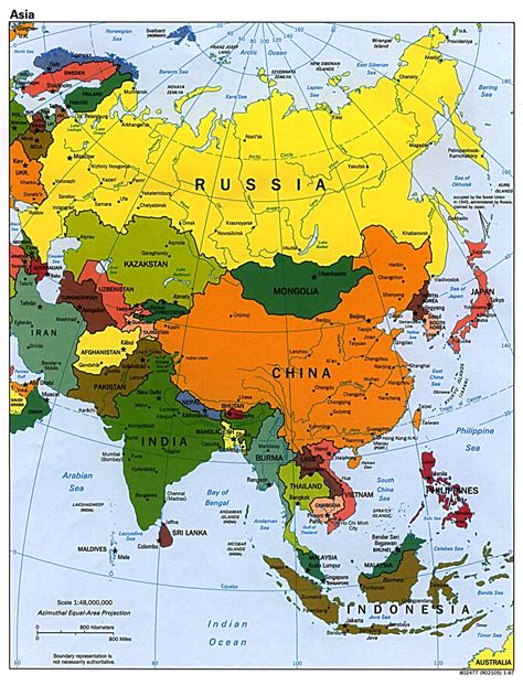 Maps of Asia and Asia countries | Political maps, Administrative and ...