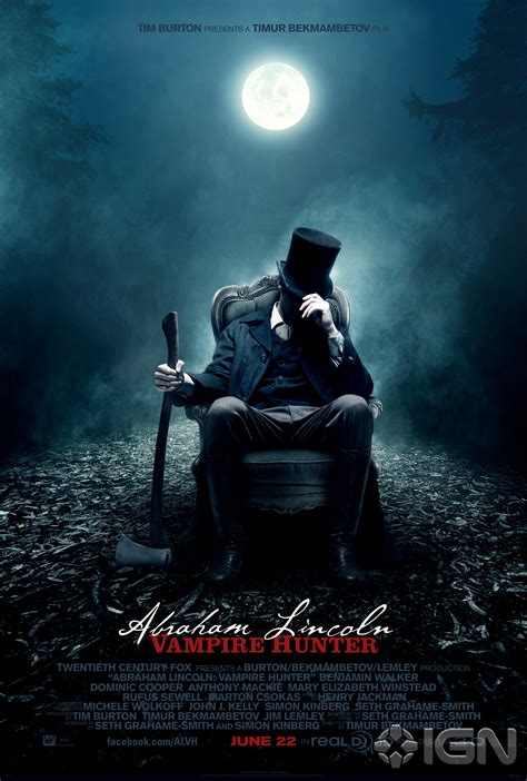 Debut Lenticular Poster for ABRAHAM LINCOLN: VAMPIRE HUNTER - Film New ...