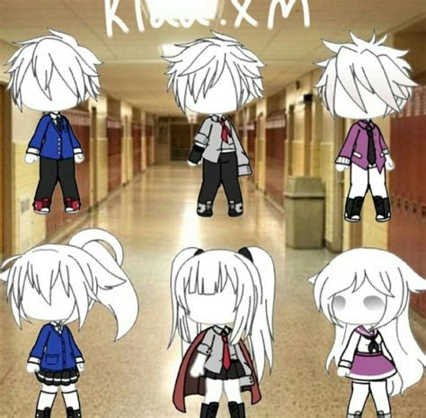 gacha outfits Theme: school uniforms || credit to: klau.xm - instagram ...