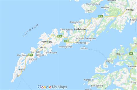 Lofoten Islands Map - Exploring Ed