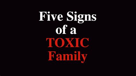 Five Signs of a Toxic Family - WomenWorking