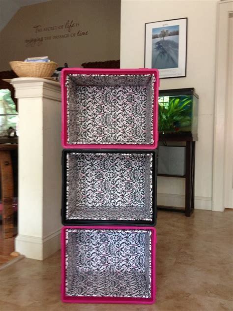 The milk crates I made into shelves for my dorm | Milk crates diy ...