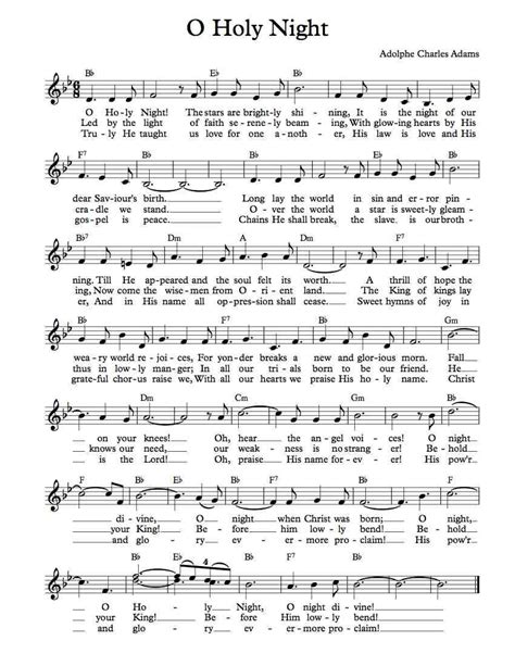 O Holy Night Lyrics Printable - Printable Word Searches