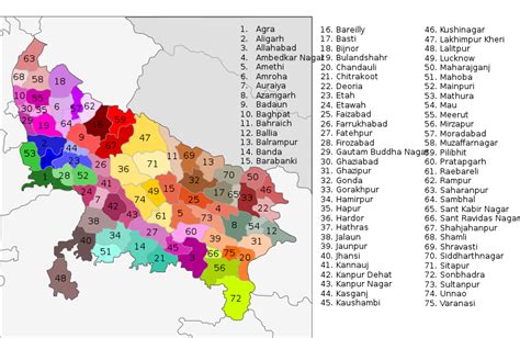 UP All District List 2022 | उत्तर प्रदेश में कितने जिले हैं |Uttar ...