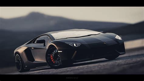 Black Lamborghini Aventador Wallpaper