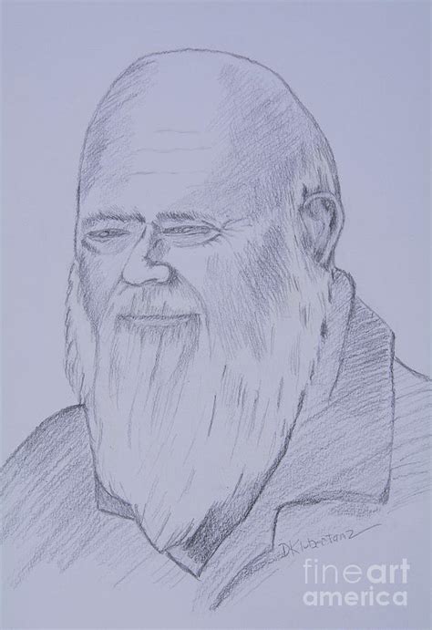 Wise Old Man Drawing by Deborah Klubertanz