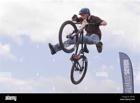 Mountain Biking Stunt Stock Photo - Alamy