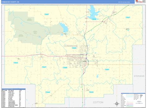 Comanche County Map