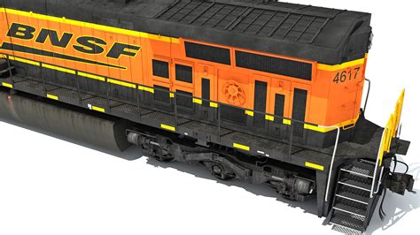 Locomotive GE AC4400CW BNSF 3D Model $159 - .xsi .obj .lwo .c4d .max ...