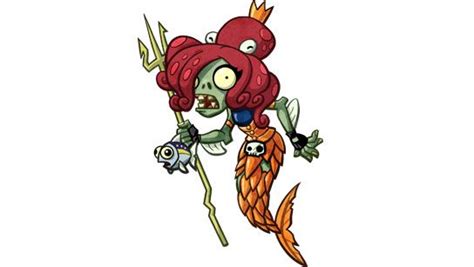 Neptuna - PvZ Heroes | Plant zombie, Plants vs zombies, Mermaid zombie