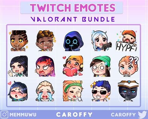 Discord Emotes Twitch Emotes For Streamer Yoru Valorant Twitch Emotes ...