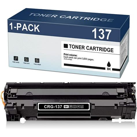 Canon 137 Black Toner Cartridge for ImageClass mf232w, mf242dw, mf236n ...